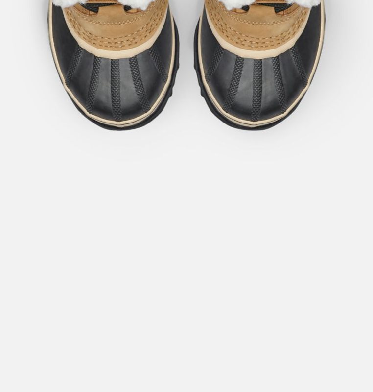 Sorel Barn Vinterkängor Brun/Svarta - Youth Caribou™ - YNW-372061